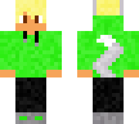 green boy as a wolf