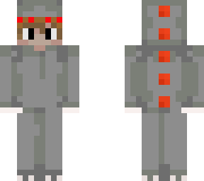 grey and red dino onsie boy