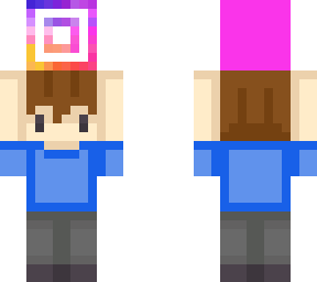 guy holding instagram logo