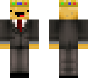 king potato in a suit