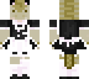 lizard in a maid dress