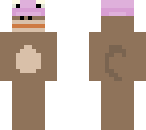 monkey with pink hat
