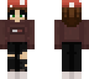 mushroom hat with red top