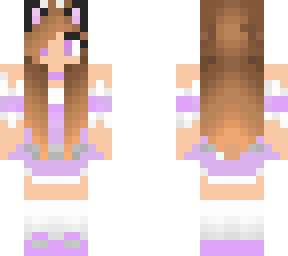 pink cat girl maid