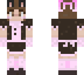 pink rel  cat boy maid