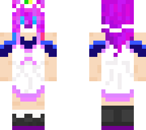 rainbow hair with mask