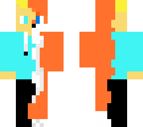rainbow half human and half fox