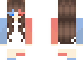 3d french glasses (brown hair)
