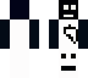 black and white two face skin