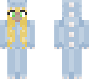 blonde dino girl
