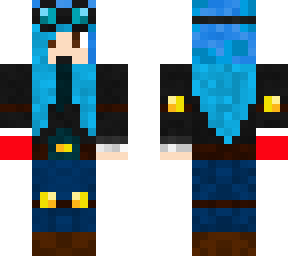 blue hire female dantdm with broken hand