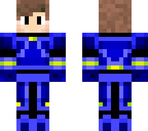 boy in shield of infinity from minecraft story mode