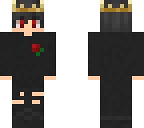 boy skin with red flower