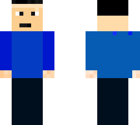 boy with blue shirt