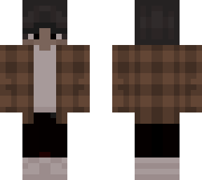 brown flannel