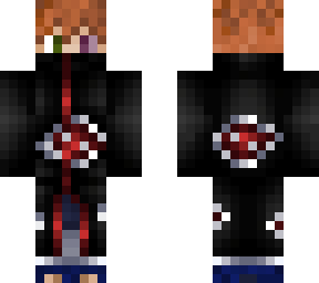 brown hair green eye akatsuki robe