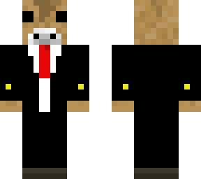 brown mooshroom in a suit