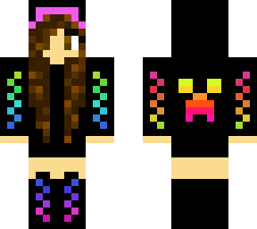 creeper girl rainbow