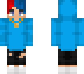 drip blue hoodie