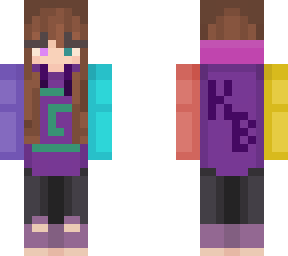 female~karl jacobs~brown hair~purple+teal eyes