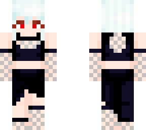 fishnet dress girl with updated hair