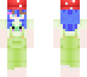 frog girl blue hair