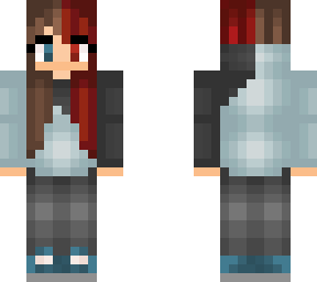 girl blue red