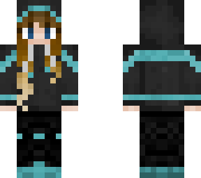 girl in black hoodie