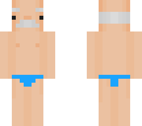 grandpa in blue speedos - for lance
