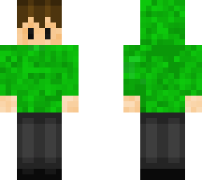 green hoodie