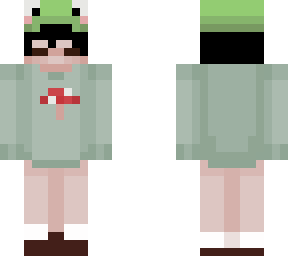 mushroom frog person :) (short hair/nonbinary or male)