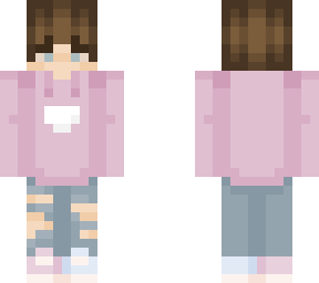 pink hoodie