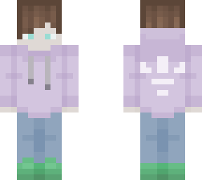 purple adidas hoodie w/headphones (ender)