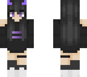 purple girl with horns