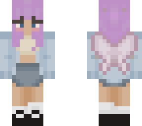 purple hair fairy girl
