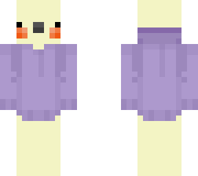 purple hoodie bird