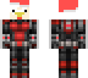 santa chicken in a ant man thingy