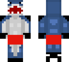 shark with a lifeguard shorts
