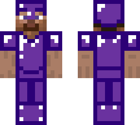 steve with purple armor