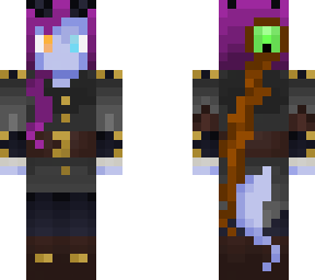 tiefling warlock w/ staff