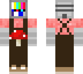 tv head mushroom overalls