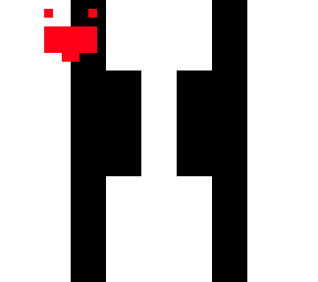 white and black monster