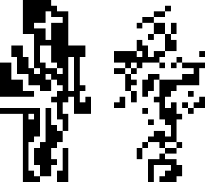 black and white man
