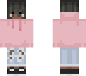 black girl pink hoodie