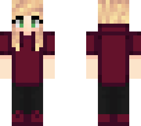 blonde with hoodie