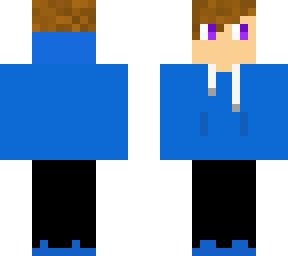blue boy with hoodie