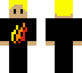 boy wearing fire merch.