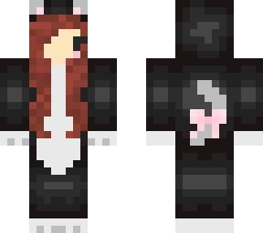 brown hair black cat girl edit