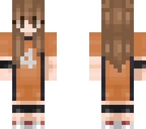 brown hair haikyuu girl