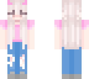 chef watersauce pink t and jeans i didnt make the hair or face